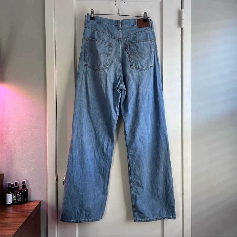 Levi's Premium High Loose Wide Leg hemp blend Sz 29 - Picture 2 of 8